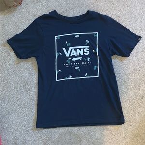 Vans navy blue t shirt